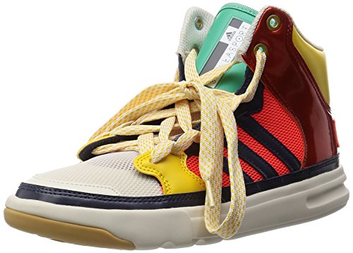 Adidas StellaSport Womens Irana Hi Top Trainers Sneakers (US 9, solar red/white/super yellow S78801)