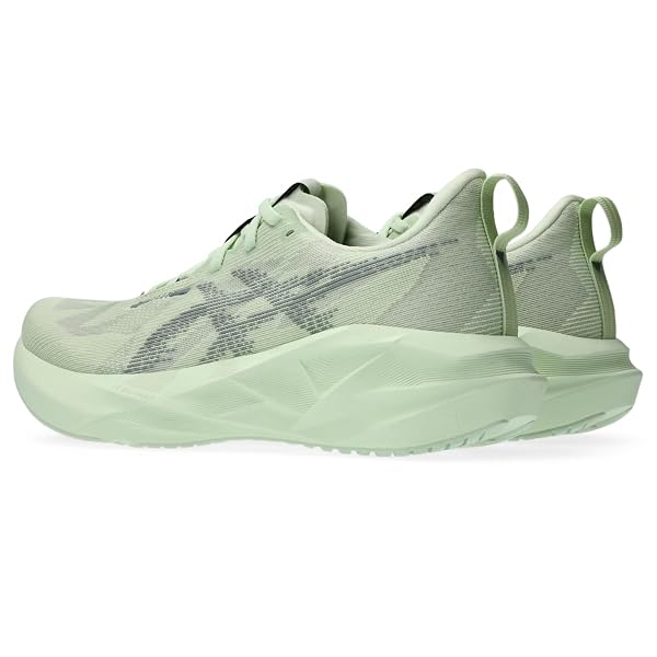 ASICS WOMEN’S NOVABLAST 5 RUNNING SHOES, 7, WHISPER GREEN/MONUMENT BLUE