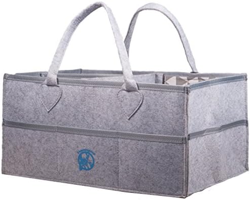 Baby Diaper Caddy Organizer - Lightweight Multipurpose Baby Tote - Nursery Diaper Tote Bag - Large Baby Bag Portable Car Travel Organizer - Boy Girl Diaper Storage Tote Baby Shower Gift