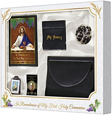 My Body, My Blood First Commuion Set with Leatherette Wallet for Boys