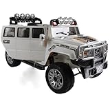 Exclusive Edition 12V Hummer Off-Road Style Ride On Jeep with Remote Control + MP3 + Opening Doors
