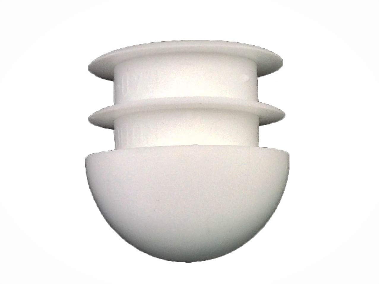 Sunniland Patio 7/8 Round Insert Chair Leg Glide Protectors | White | Pack of: 25