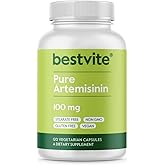 BESTVITE Artemisinin 100mg Per Capsule (120 Vegetarian Capsules) - No Stearates - No Flow Agents