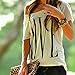 Daxin Women OFF Shoulder Short Sleeve Casual Top Summer T-Shirt Print Blouse