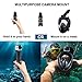 UFANORE Full Face Snorkel Mask, Snorkel Mask with Detachable Camera Mount & Foldable 180° Panoramic View, Free Breathing & Anti-Fog & Anti-Leak Snorkerling mask for Adult