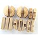 Sanmersen 3D Wooden Brain Teaser Puzzle Ball Lock - Diamond Cube Interlocking Jigsaw Puzzles for Teens and Adults