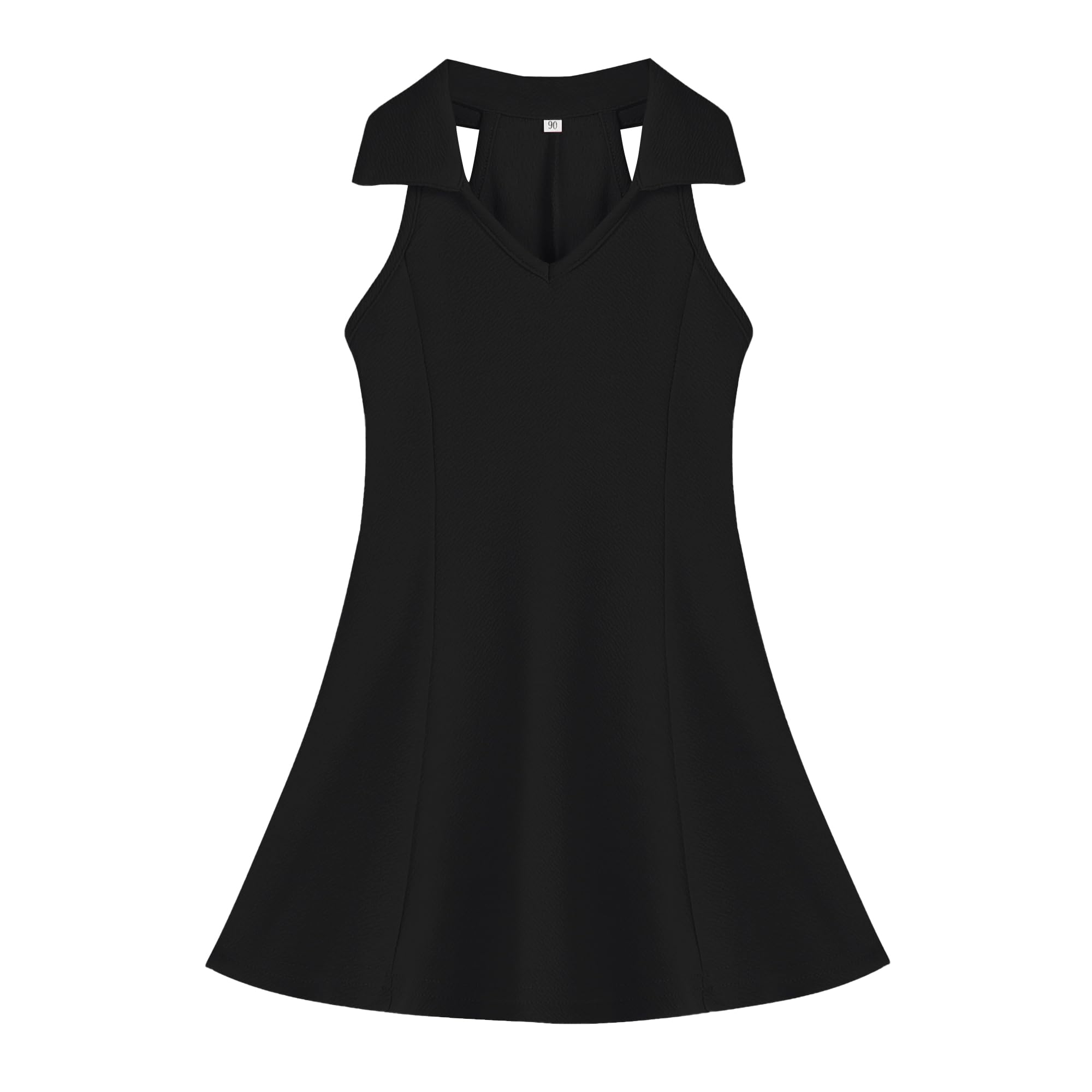 Photo 1 of DREAM BUS Baby Girls Sleeveless Dress Toddler Girls Summer Dress A-Line Holiday Sundress for Little Girls Toddler Beach Dress Black
