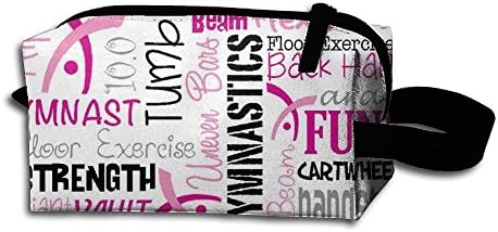 Watching The Cooler Gymnastics(5210) Makeup Bag Zipper Pouch Purse Portable Storage Pouch Bag Handbag