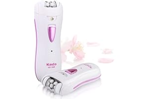 FETETIEAU Epilator Smooth Glide Epilator for Women Face RechargeableEpilator for Women FacialEpilator Hair Remover Smooth GlideEpilator for WomenFace Bikini Hair Removal Arms/Face/Peach Fuzz White Portable