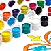 18 Basic Colors Acrylic Paint Pots Set with Brush, Strip Painting Set for Kids