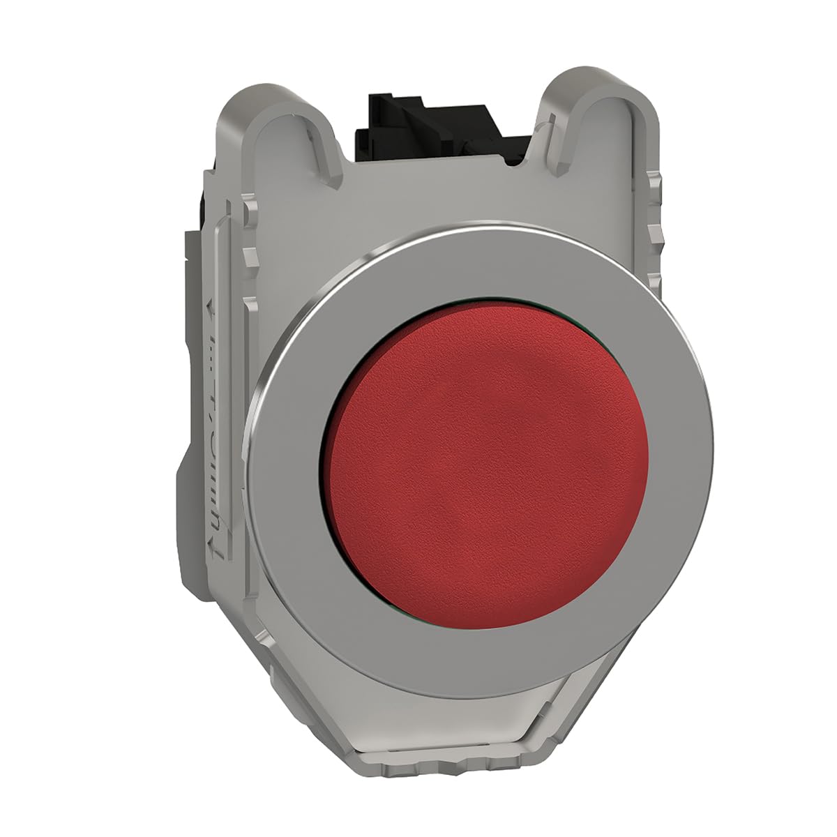Schneider Electric Push button, Harmony XB4, flush mounted red projecting pushbutton 1NC "unmarked" screw clamp