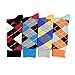 HSELL Colorful Mens Dress Socks Argyle Patterned Fun Crew Socks 4 Pack