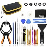 E.Durable LCD Screen Opening Pliers, Universial Screen Replacement Repair Full Kits for iPhone7 7plus iPhone Series, Ipads, Ipad Air, Ipods, Samsung Galaxy and More (19Pcs Screwdriver Set)