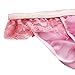 FEESHOW Men's Lace Trim Soft Mesh Sissy Pouch Crossdress Underwear Pink