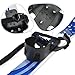 Odoland Kid's Beginner Snow Skis and Poles, Low-Resistant Ski Boards for Age 4 and Under, Lightweight, Sturdy and Safe, Blue