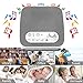 White Noise Sound Machine, Sleep Therapy for Sleeping & Relaxation, 7 Natural Soothing Sounds, USB Charger, Adjustable Volume Headphone Jack Auto-Off Timer, Portable for Home Office Travel