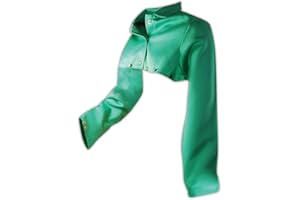 MAGID GLOVE & SAFETY MAGID SparkGuard 1855S FR Cape Sleeve | ASTM D6413 Compliant Flame Resistant Cape Sleeve with an Adjustable Snap Wrist Closure - Green, Large (1 Cape)