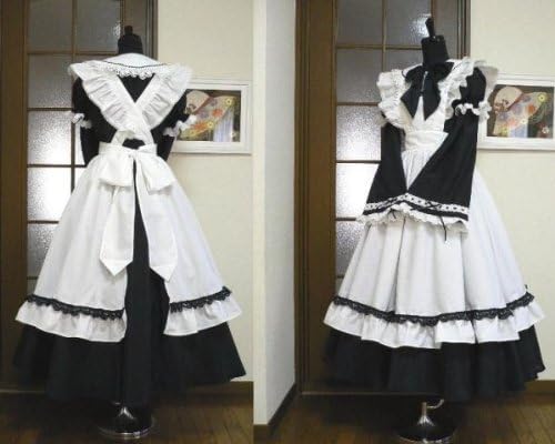 Amazon ロングメイド服 8点セット Mサイズ 大きいサイズ 男性用メイド服 メンズ メイド服 コスプレ 仮装 通販