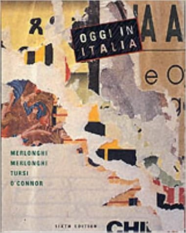 Oggi In Italia Merlonghi Franca Merlonghi Ferdinando Tursi Joseph O Connor Brian 9780395859001 Amazon Com Books