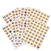 COOLAKE Emoji Face Stickers 8 Sheet Lovely Funny Vinyl Emoticon Kids Sticker Decoration Party Supplies Favors for Pictures Scrapbook Paper from Facebook iPhone