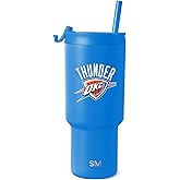 Simple Modern Officially Licensed NBA 30oz Tumbler with Flip Lid and Straws | Insulated Stainless Steel Cup | Trek Collection