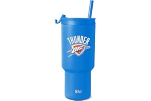Simple Modern Officially Licensed NBA 30oz Tumbler with Flip Lid and Straws | Insulated Stainless Steel Cup | Trek Collection