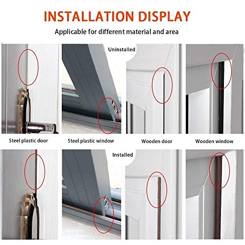 image for Papillon Door Weather Stripping, Self-adhisive Window Seal Strip for D