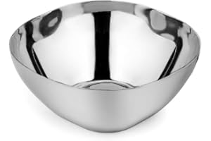 Ahimsa Stainless Steel Bowls for Kids | Non Toxic, Pediatrician Designed Toddler Bowls 12oz | Durable Metal Kids Bowl, Easy to Clean, Dishwasher Safe, Single Silver