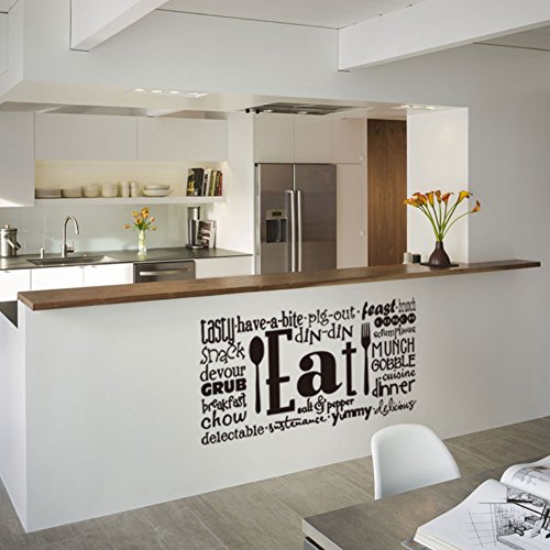 Adarl Creative Kitchen Knife and Fork Wallpaper Tile Wall Stickers Self-Adhesive Wall Decals Murals Stickers for Home Decoration - Thumbnail 3