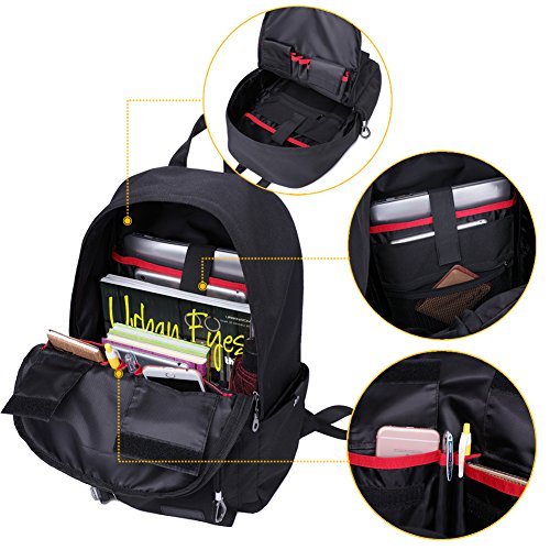 LUXUR Casual Laptop Backpack School Business Waterproof Hiking Daypack