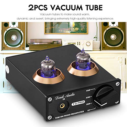 Vacuum Tube Phono Preamp, MM Turntable Preamplifier for Record Player