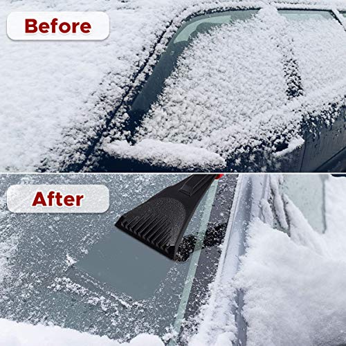 Audew Premium Ice Scraper for Car Windshield, Magical Ice Scraper with Foam Handle,Heavy-Duty Frost and Snow Removal Tool for Car Windshield and Window,Scratch-Free(2 Pack) - Thumbnail 5