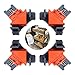 Luchuan Angle Clamps, 4PCS Right Angle Fixing Clip,Multi-function woodworking right angle clamp Adjustable Swing Corner Clamp, Corner Clip Fixer for Welding, Wood-Working, Drilling,Making Cabinets