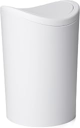 TATAY 6L Bathroom Bin Swing Lid White 19x19x28 cm Made in Spain