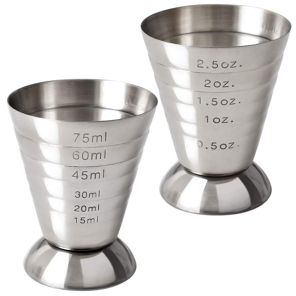 Cozihom Stainless Steel Measuring Cup, 2.5 oz, 75