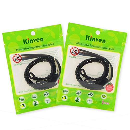 Original Kinven Mosquito Insect Repellent Bracelet Waterproof Natural DEET FREE Insect Repellent Bands, Anti Mosquito Protection Outdoor & Indoor, Adults & Kids, 12 bracelets, in Multiple Colors