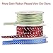 Fowod Double Faced Satin Ribbon, 54 Yard / 164 Feet, 1/8 Inch Wide, White