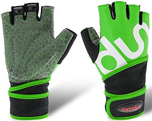 SZXKT Sports Gym Training Gloves Ultralight Breathable Anti-slip For Weight,Fitness,Workout,Exercise,Bodybuilding Wrist Wrap Support Gloves(Green))