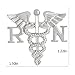 QIHOO Caduceus Angel Nursing Themed Charm Brooch Pin (Big RN)