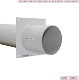 Kair 100mm 4 inch Round Ducting Wall Plate for Extractor Fan Vent UK Made view 3