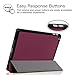 Fintie SlimShell Case for iPad 6th / 5th Generation (2018 2017 Model, 9.7 Inch), iPad Air 2 / iPad Air 1 (9.7 Inch) - Lightweight Stand Smart Protective Cover with Auto Sleep/Wake, Purple