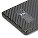 Armorsuit Black Carbon Fiber Wrap Vinyl Film + HD Clear Screen Protector for Samsung Galaxy Note 8 MilitaryShield Anti-Bubble Film - Made in USA