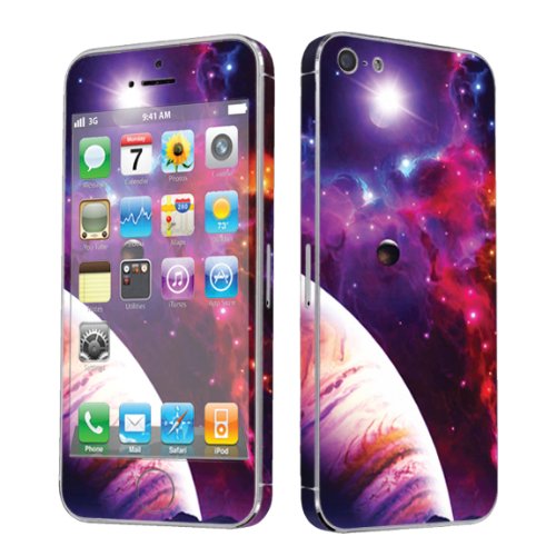 SkinGuardz Vinyl Decal Protective Sticker Skin for Apple iPhone 5 - (Space)