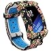 wonlex Band for Samsung Gear Fit2 / Fit2 Pro, Silicone Replacement Watch Bands Strap Compatible with Galaxy Gear Fit2 SM-R360 & Fit 2 Pro for Women & Men (Romantic Roses)