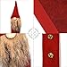 ITOMTE Handemade Swedish Gnome, Nodic Tomte Refrigerator Door Handle Cover - Kitchen Appliance Handle Coves Sets for Microwave, Dishwasher, Home Decor, Christmas Decorations, Holiday Present, 2 Pcs
