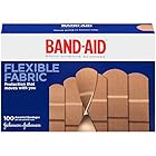 Band-Aid Brand Adhesive Bandages Flexible Fabric, Assorted 100 Count