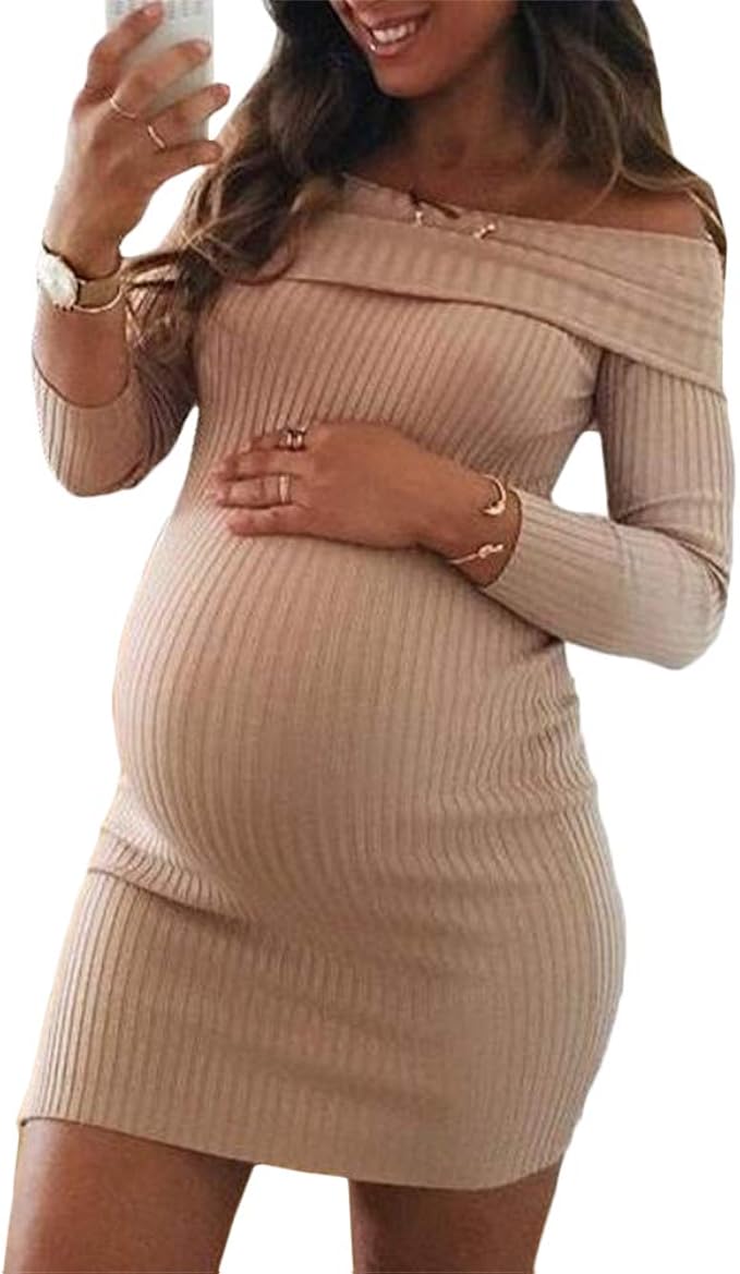 Ropa De Maternidad Mujer Túnica De Punto De Maternidad con