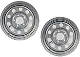 2-Pack Trailer Rim Wheel 15X5 J 5-4.5 Silver Modular 1870 Lb. 3.19CB