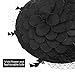 VBIGER Fascinator Hats Wedding Hats Pillbox Hat Woolen Felt Hat Bow Veil For Women (Black 4)