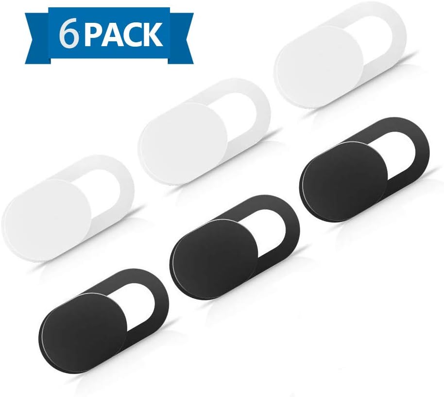 Webcam Cover Slide,Laptop Camera Cover Slide (6 Pack) AviBrex-Ultra Slim Computer Camera Cover,Suitable for MacBook, Echo Spot,iPhone,IPad, Surface,Dell, Lenovo, Hp and More, Protects Your Privacy